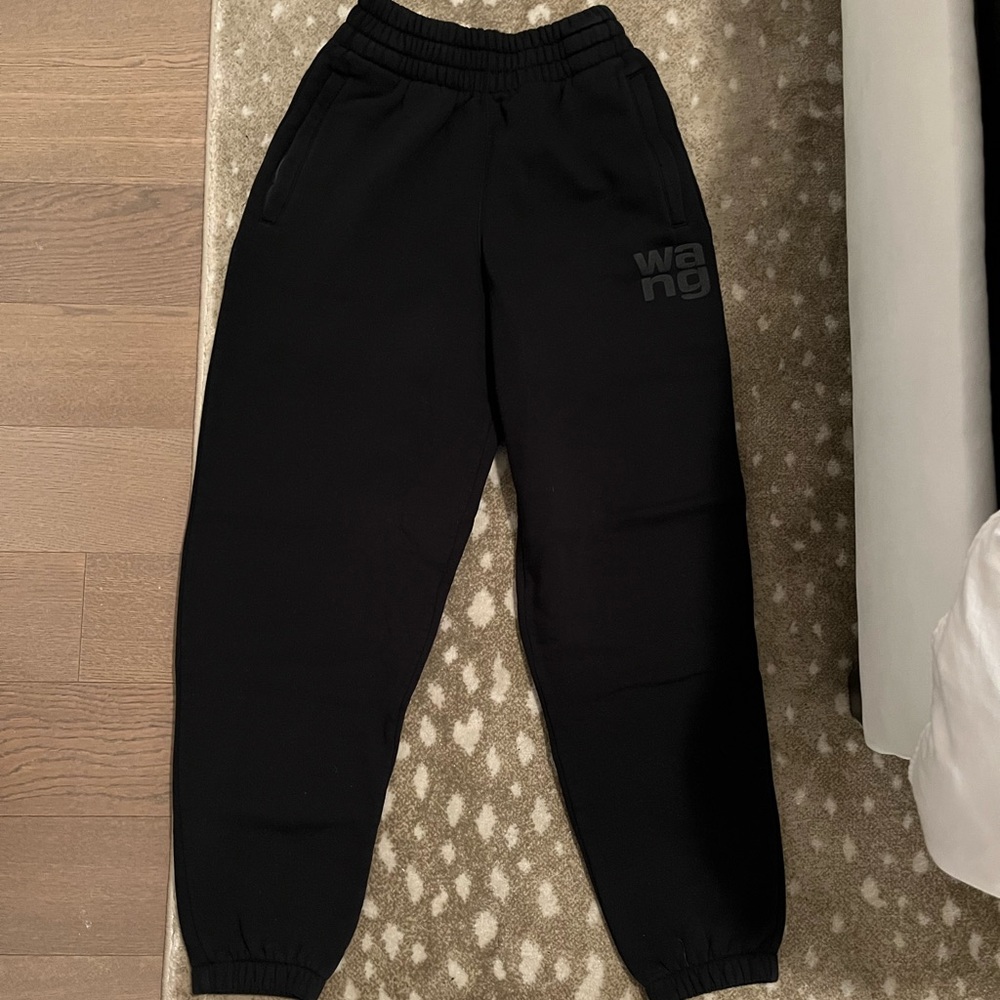 ALEXANDER WANG black sweatpant with logo. Never worn